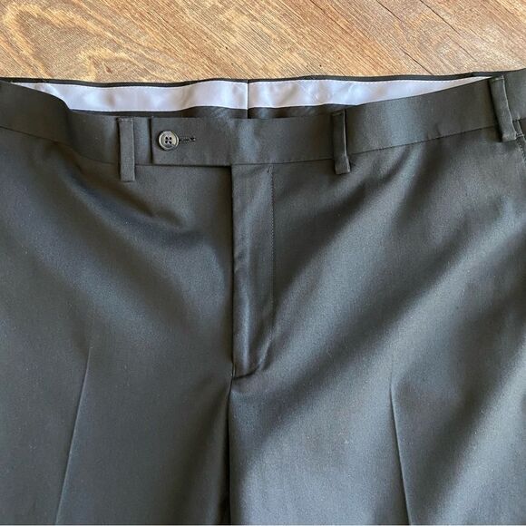 Van Heusen Black Trouser Dress Pants 40 Waist Men’s - Picture 2 of 7